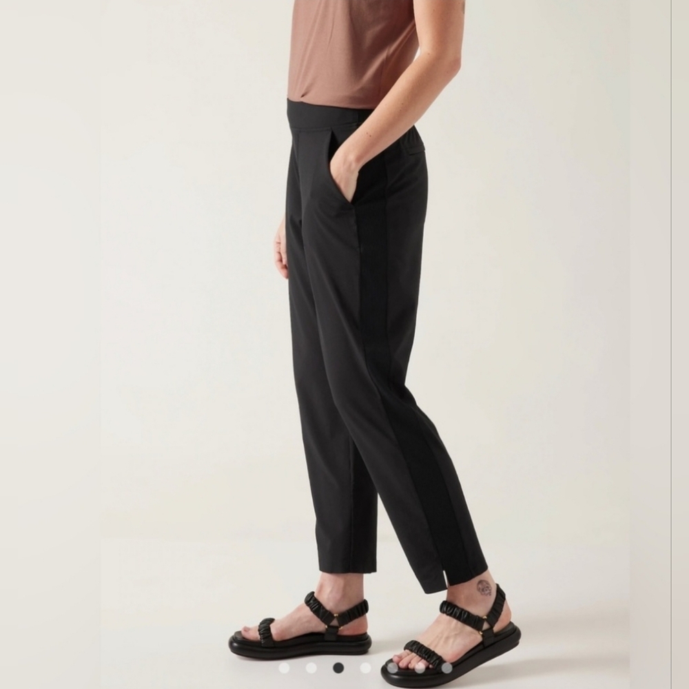 Athleta Brooklyn Ankle Pant in Black Size 12 Women's - Picture 3 of 4